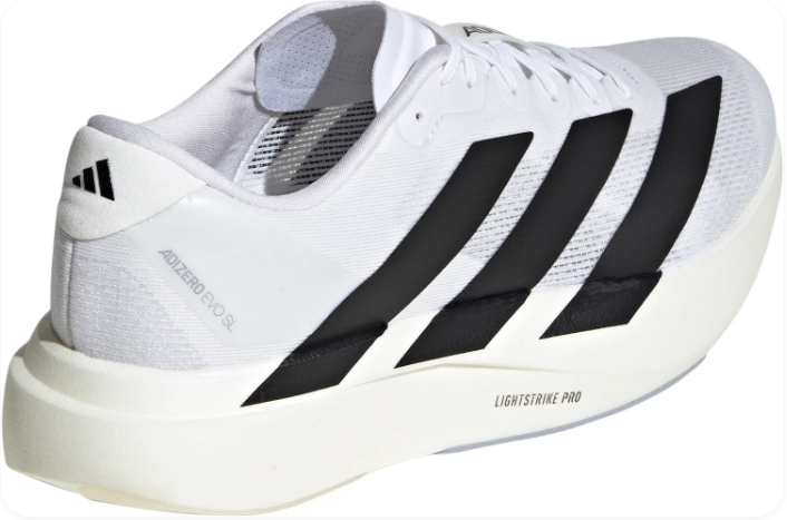 adidas Adizero EVO SL Men's White Running Shoes | Clean Cadence