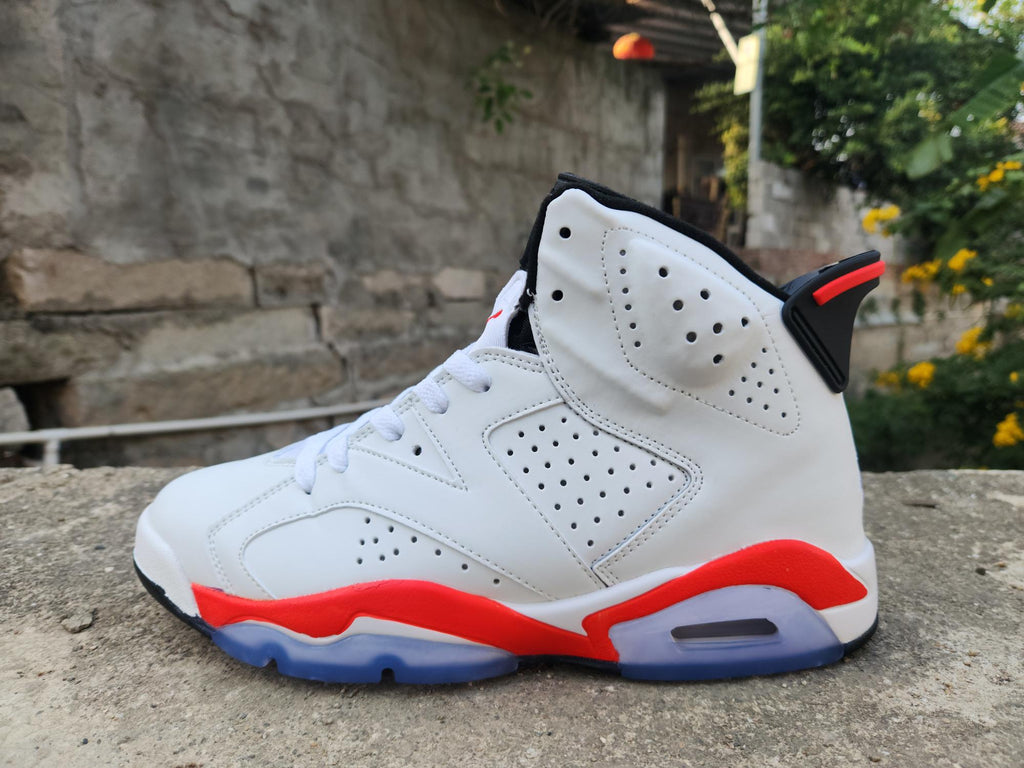 Air Jordan 6 Retro Men's White/Infrared/Black | Signal Contrast
