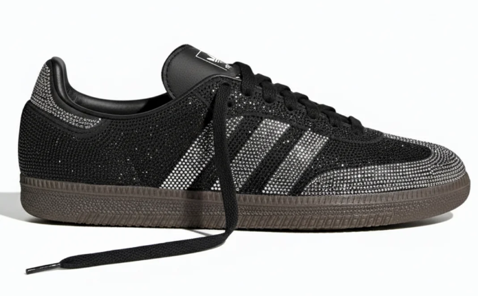 adidas Samba OG Rhinestone Women's 'Black Silver' | Nocturne Spark