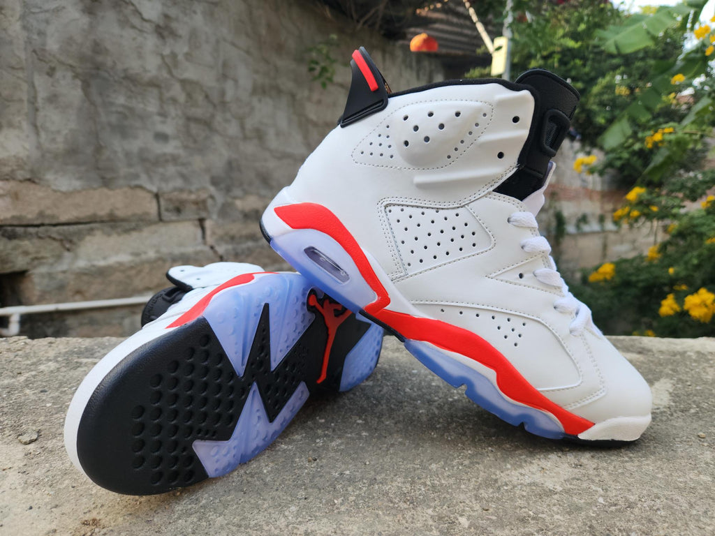 Air Jordan 6 Retro Men's White/Infrared/Black | Signal Contrast