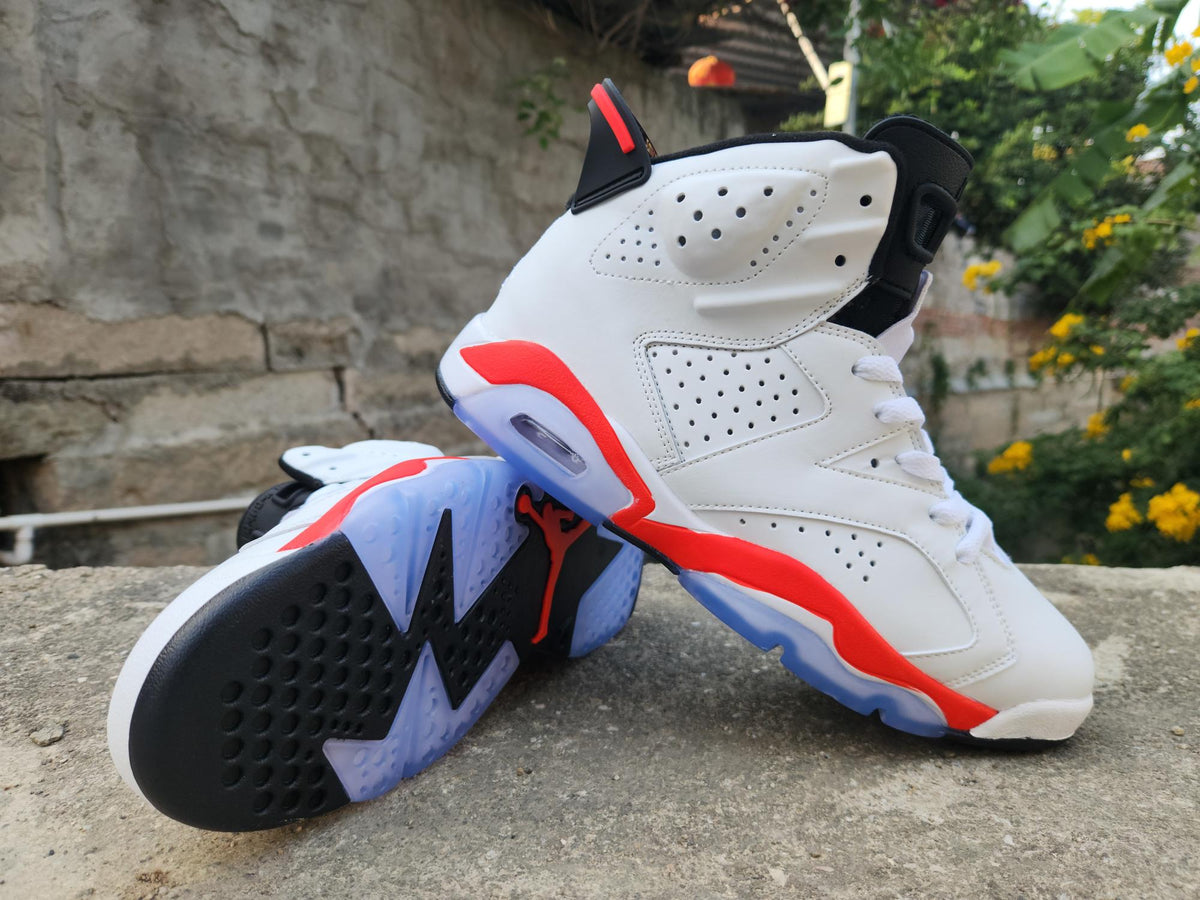 Air Jordan 6 Retro Men's White/Infrared/Black | Signal Contrast