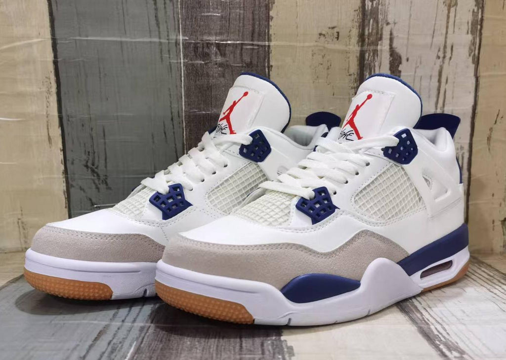 Air Jordan 4 Retro Off-White/Blue | Porcelain Current