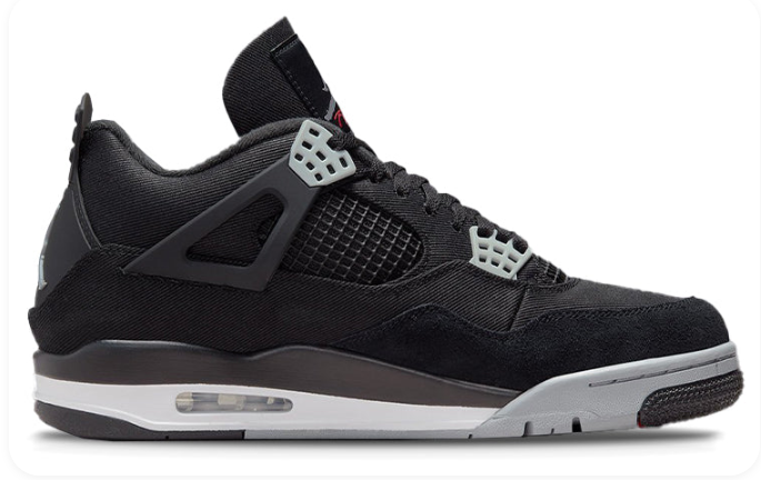 Air Jordan 4 Retro SE 'Black Canvas' | Inkbound Studio DH7138-006