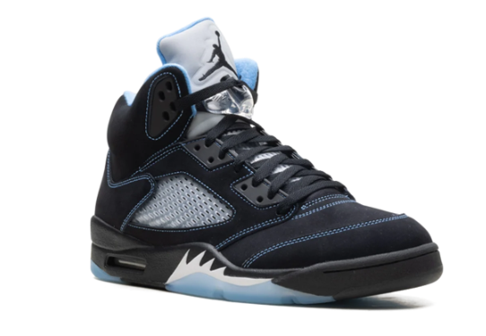 Air Jordan 5 Black University Blue (2026) | Skyline Contrast
