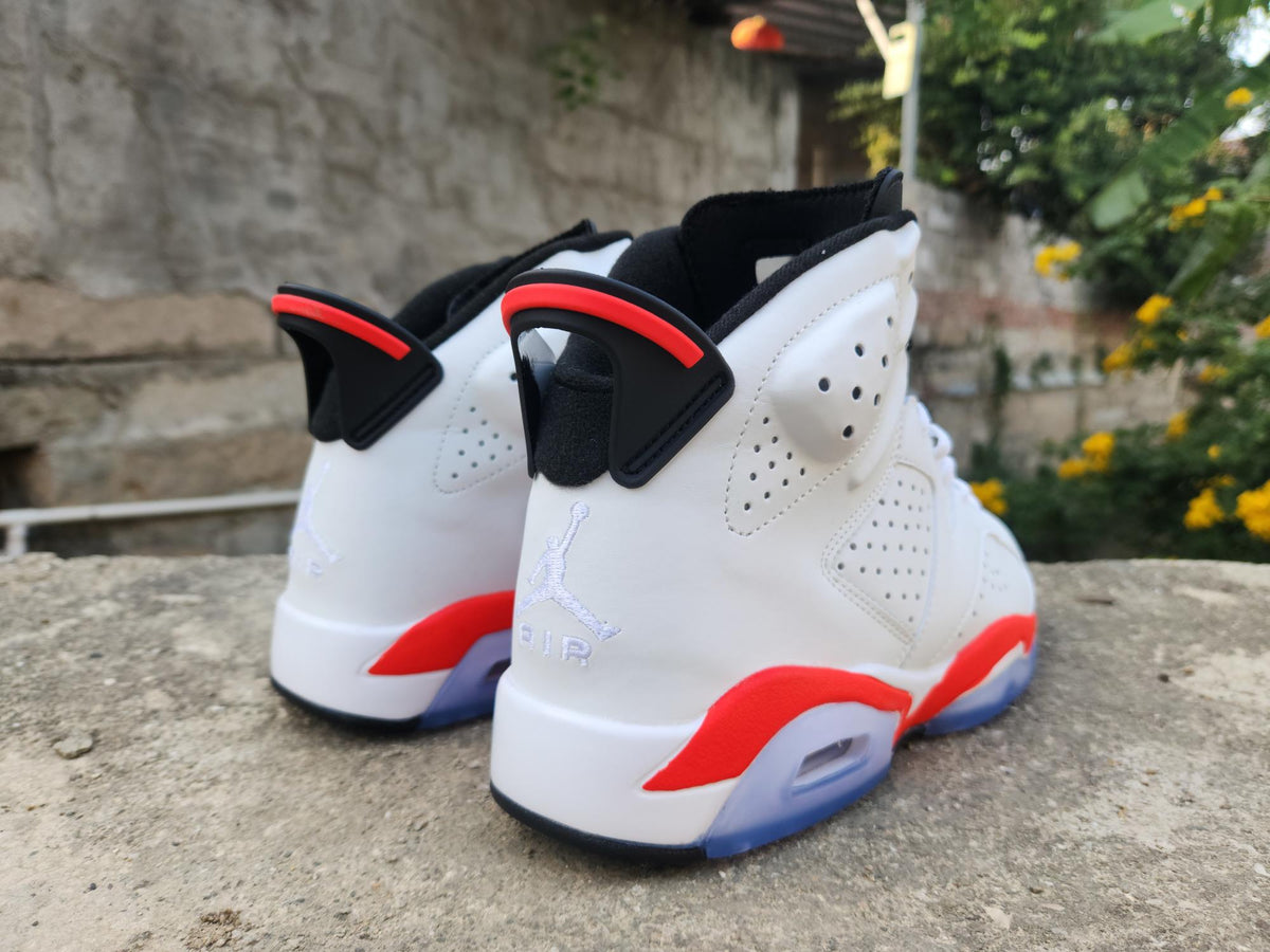 Air Jordan 6 Retro Men's White/Infrared/Black | Signal Contrast