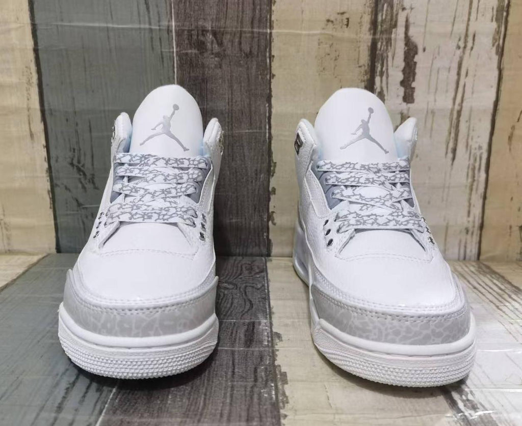 Air Jordan 3 Retro Pure White for Men & Women | Blank Canvas