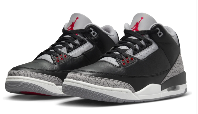 Air Jordan 3 OG 'Black Cement' (2024) | Monochrome Ledger DN3707-010