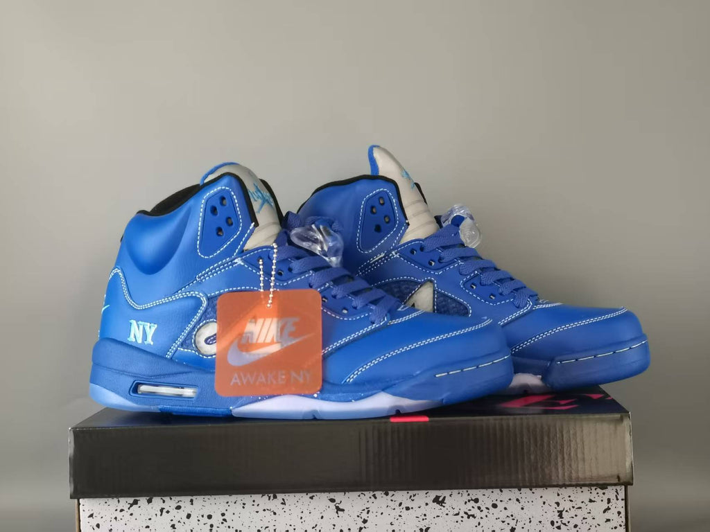 Air Jordan 5 Retro NY Arctic Blue/Blue/Black | Polar Avenue