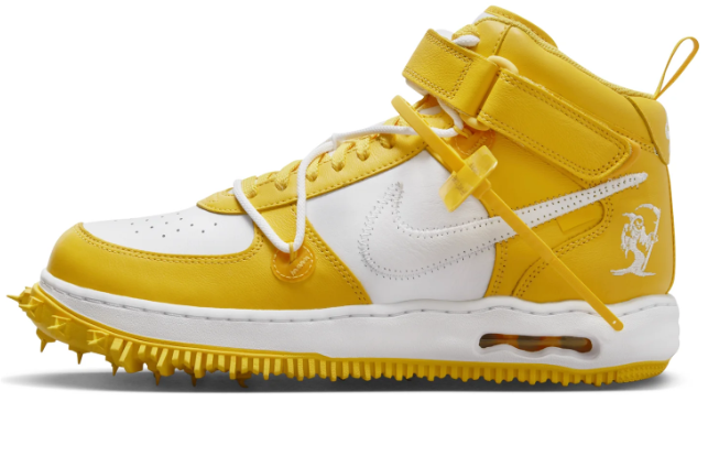 Nike x Off-White Air Force 1 Mid SP Varsity Maize | Golden Framework