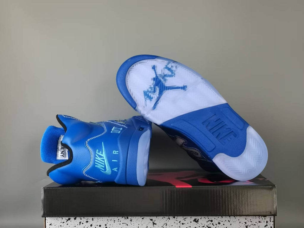 Air Jordan 5 Retro NY Arctic Blue/Blue/Black | Polar Avenue