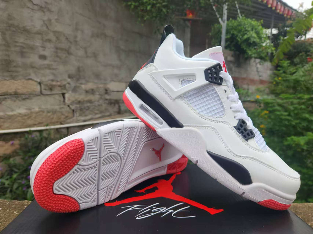 Air Jordan 4 Retro White/Red | Vermilion Balance