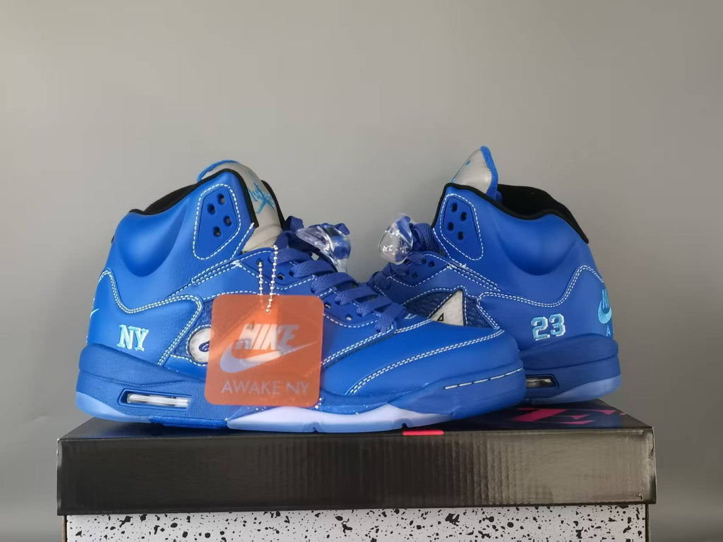 Air Jordan 5 Retro NY Arctic Blue/Blue/Black | Polar Avenue