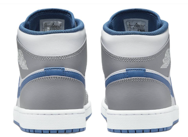 Air Jordan 1 Mid 'Cement Grey True Blue' | Concrete Cadence DQ8426-014