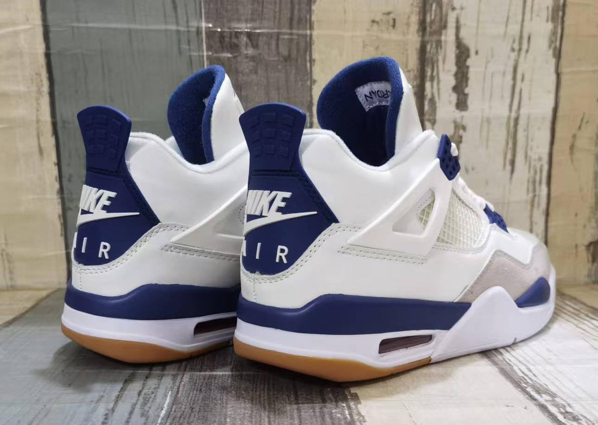 Air Jordan 4 Retro Off-White/Blue | Porcelain Current