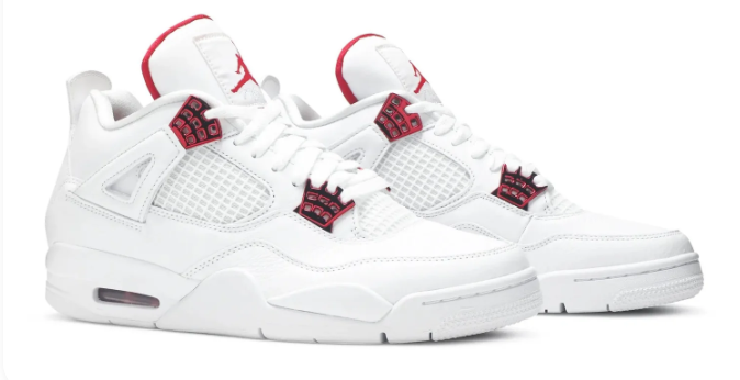 Jordan 4 Retro 'Red Metallic' | Scarlet Accent