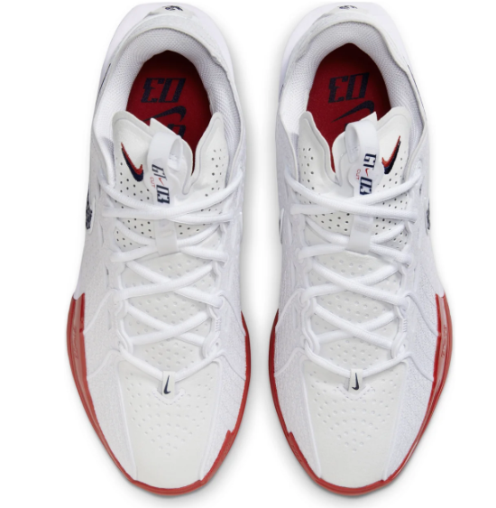 Nike Air Zoom GT Cut 3 EP White/Black/Red | Accent Tempo