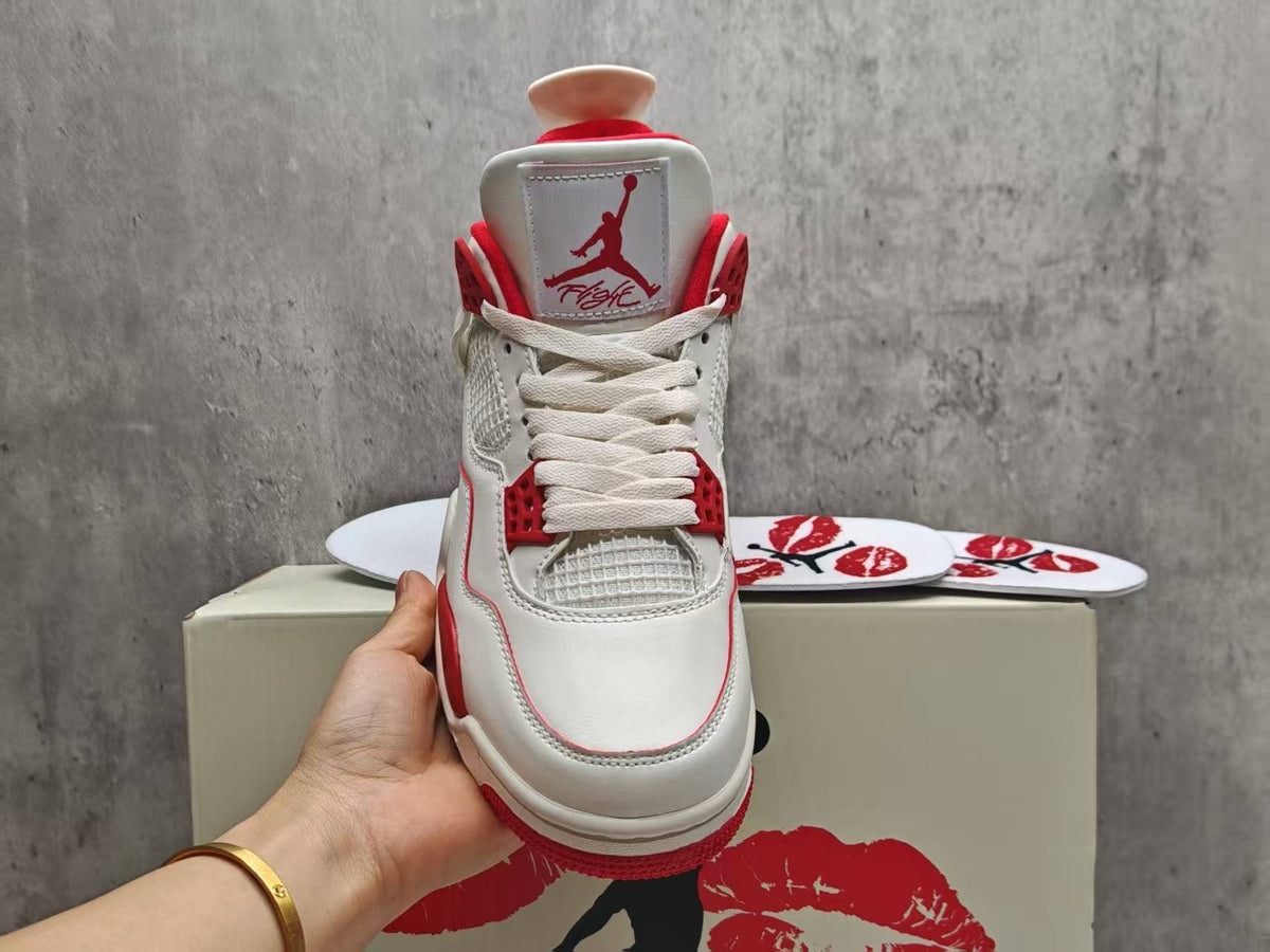 Air Jordan 4 Retro Valentine's Day Sierra Red/White | Scarlet Keepsake