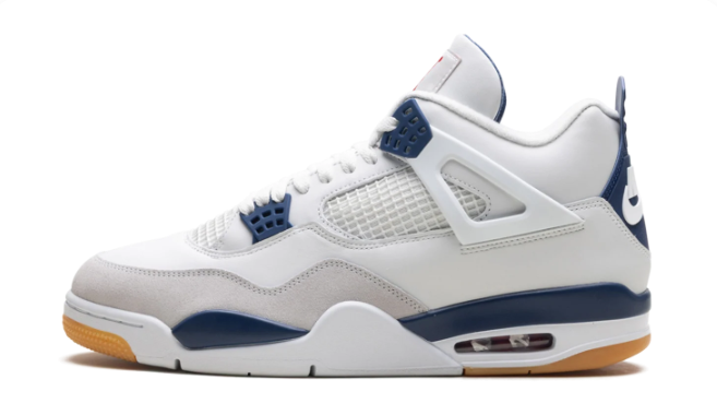 Air Jordan 4 x Nike SB 'Navy' | Navy Linework DR5415-100