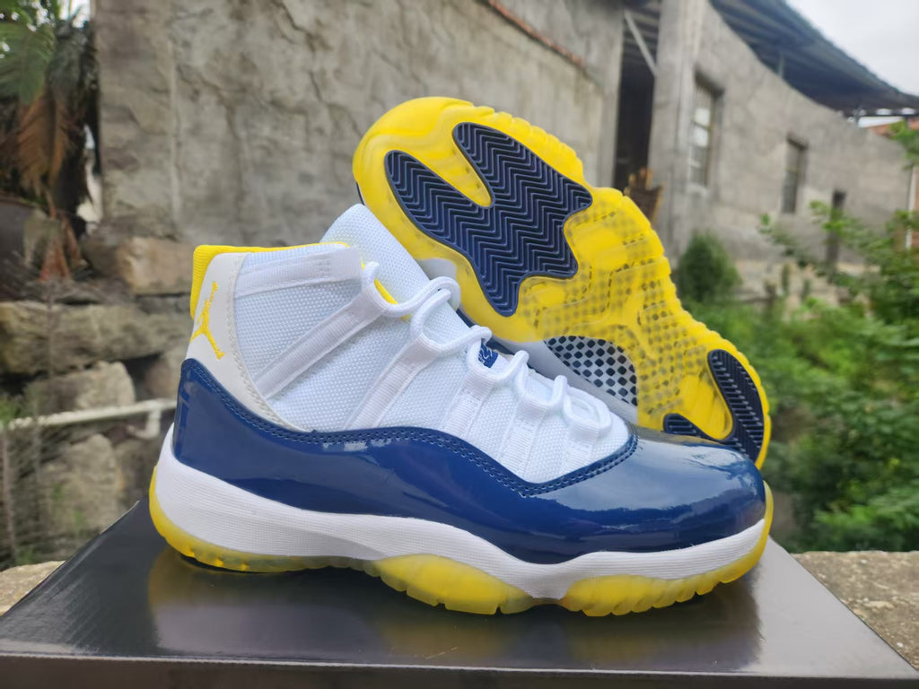 Air Jordan 11 White/Blue/Yellow | Daybreak Circuit