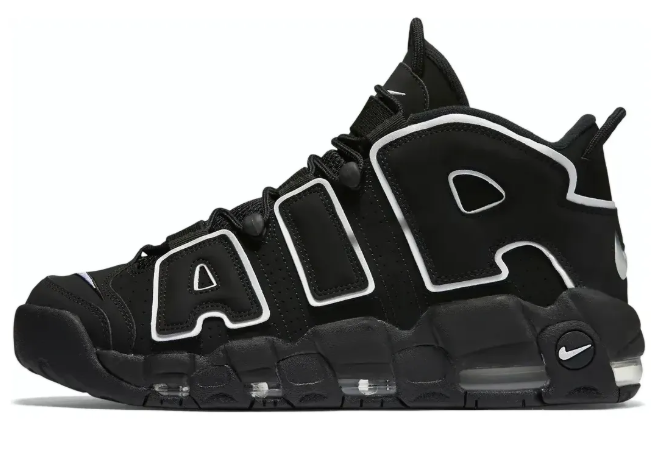 Nike Air More Uptempo Black/White | Graphic Resolve