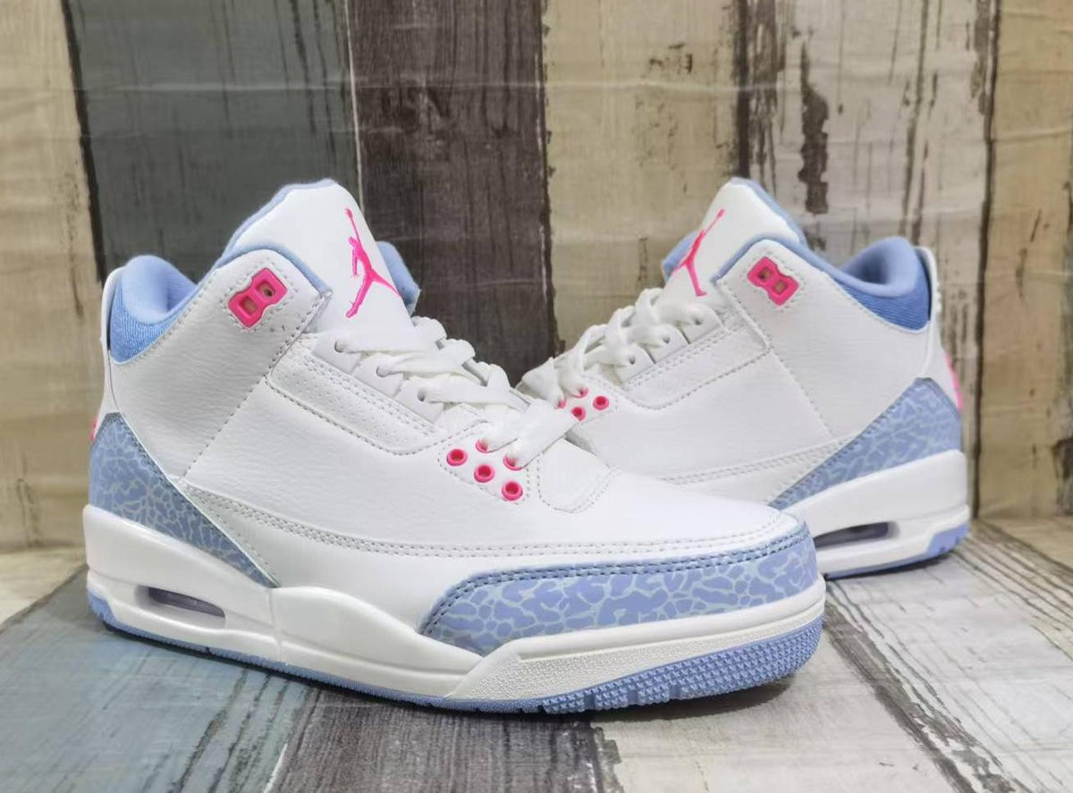 Air Jordan 3 Retro Men's Off-White-Pink-Red | Rose Tempo