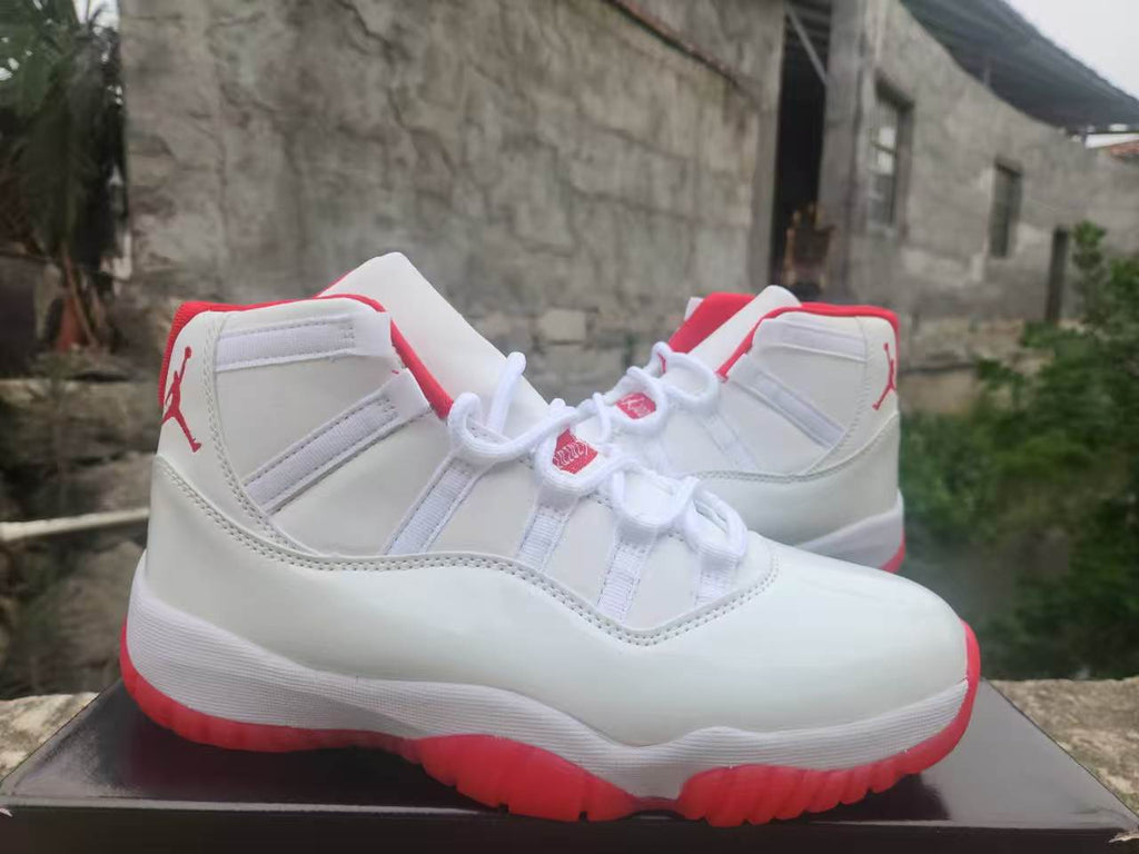 Air Jordan 11 White/Red | Crimson Daybreak
