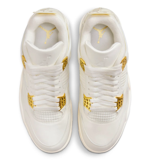 Air Jordan 4 Retro Women's 'Metallic Gold' | Gilded Rhythm AQ9129-170