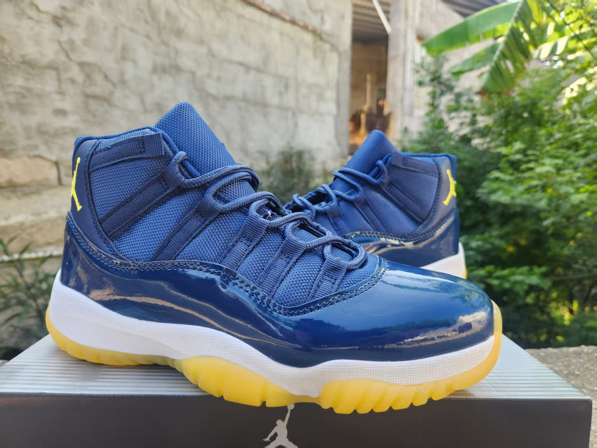 Air Jordan 11 Dark Blue/Yellow | Midnight Beacon
