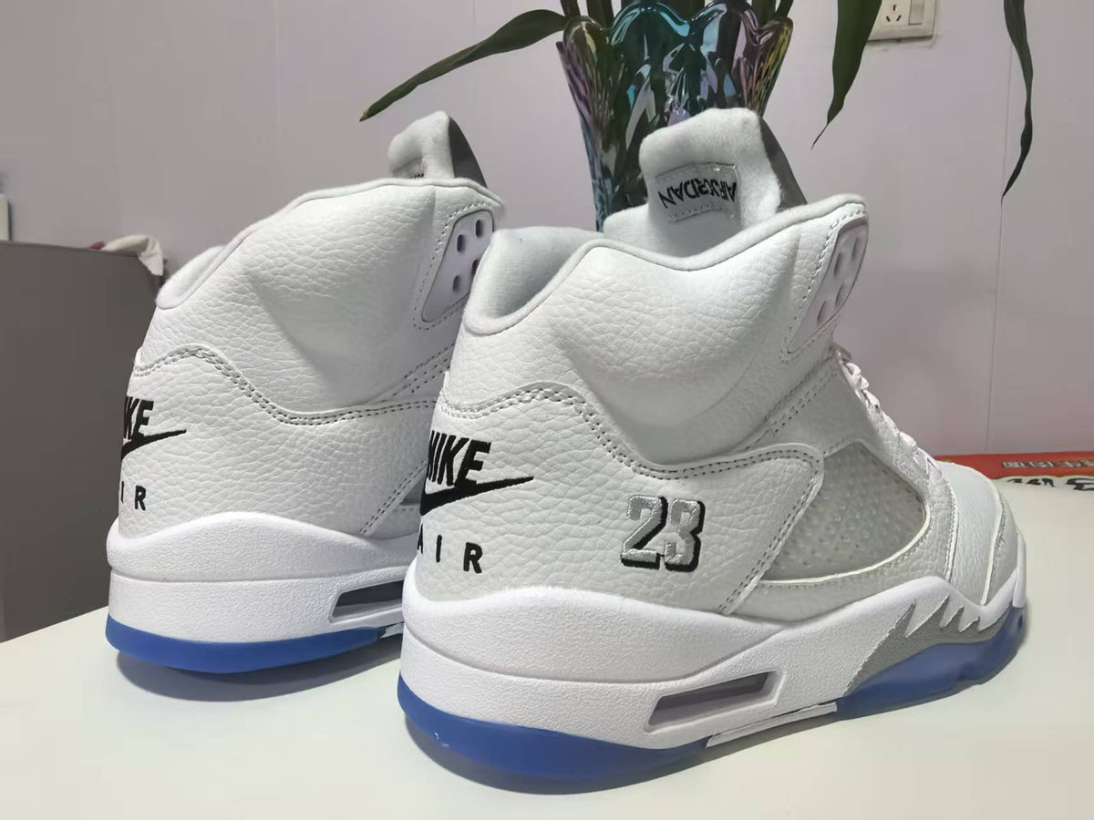 Air Jordan 5 Retro White/Metallic Silver | Silver Daybreak