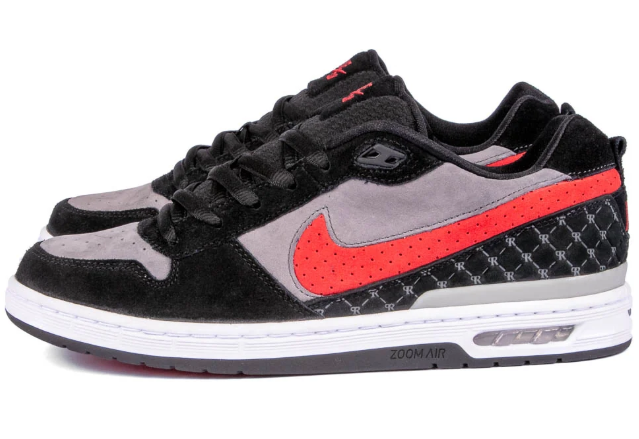 Nike SB Paul Rodriguez Zoom Air Low 'Black Varsity Red Flint Grey' | Curbside Cadence | SALE