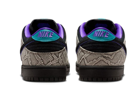 Nike SB Dunk Low Dashawn Jordan 'Snake Skin Black Fierce Purple' | Afterdark Coil