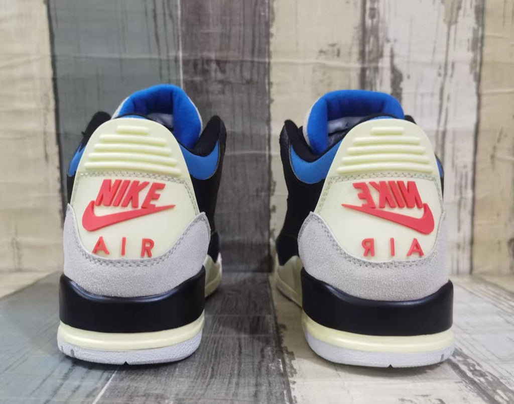 Air Jordan 3 Retro Men's Black-Blue-Red | Night Circuit