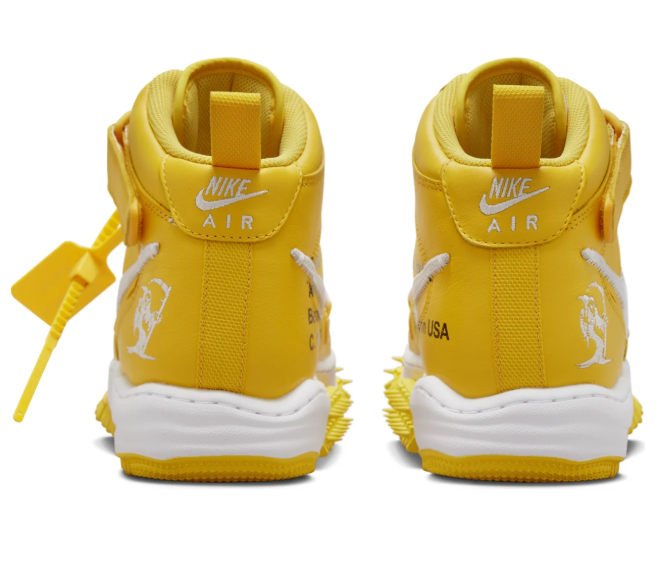 Nike x Off-White Air Force 1 Mid SP Varsity Maize | Golden Framework