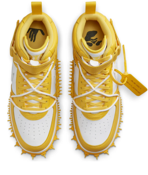Nike x Off-White Air Force 1 Mid SP Varsity Maize | Golden Framework