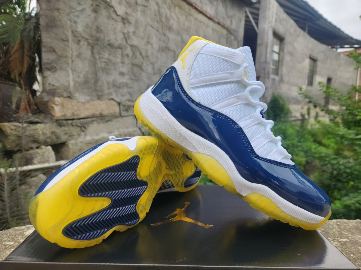 Air Jordan 11 White/Blue/Yellow | Daybreak Circuit