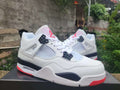Air Jordan 4 Retro White/Red | Vermilion Balance