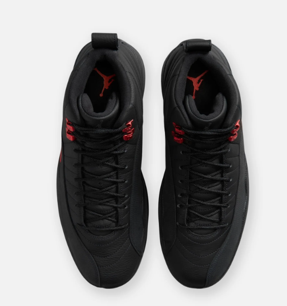 Air Jordan 12 Retro Black Varsity Red | Crimson Resolve