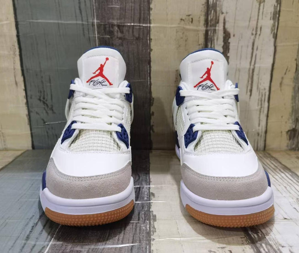 Air Jordan 4 Retro Off-White/Blue | Porcelain Current