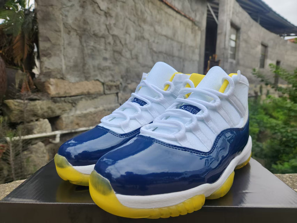 Air Jordan 11 White/Blue/Yellow | Daybreak Circuit